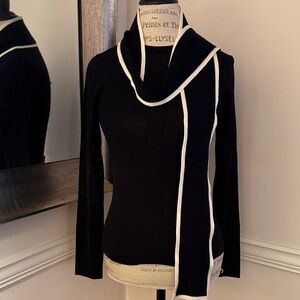 Escada Wool Neck-tie Sweater | Size Small